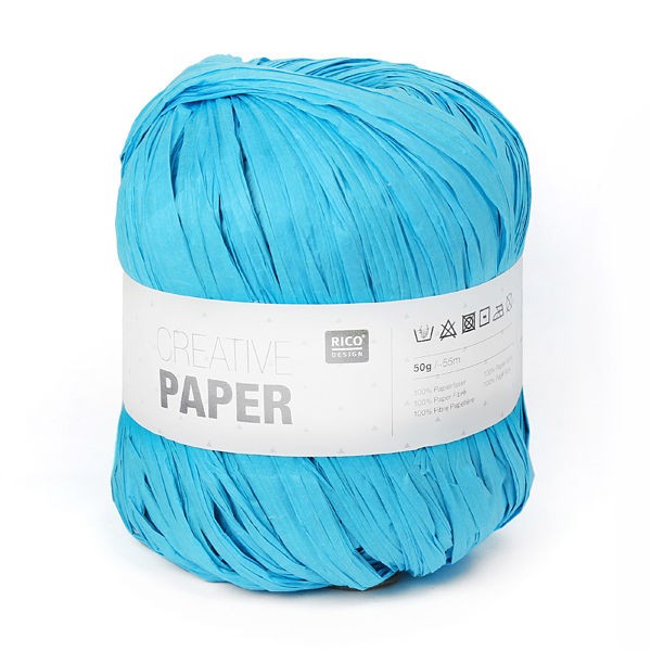 Νήμα για Τσάντες και Μακραμέ RICO DESIGN - CREATIVE PAPER 009 Γαλάζιο
