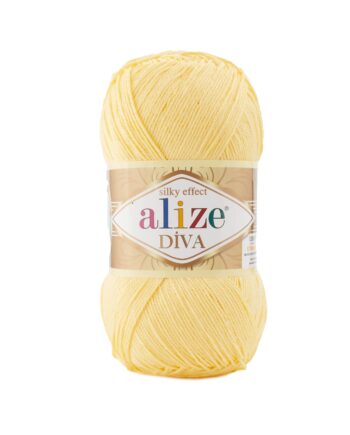 Νήμα για Πλέξιμο alize - DIVA 187 Κίτρινο