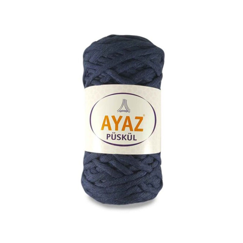 Κορδόνι Μακραμέ COTTON AYAZ PUSKUL σκούρο μπλε col. 1148 - 250g
