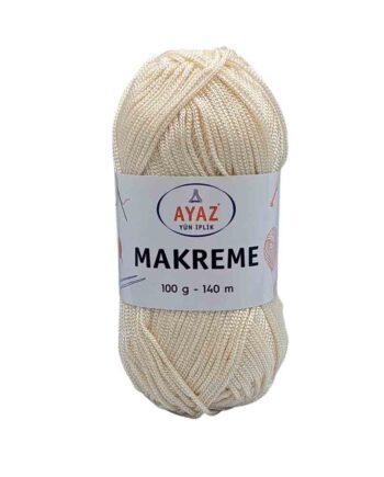 Νήμα για Τσάντες AYAZ MAKREME 1300 Εκρού- 100gr