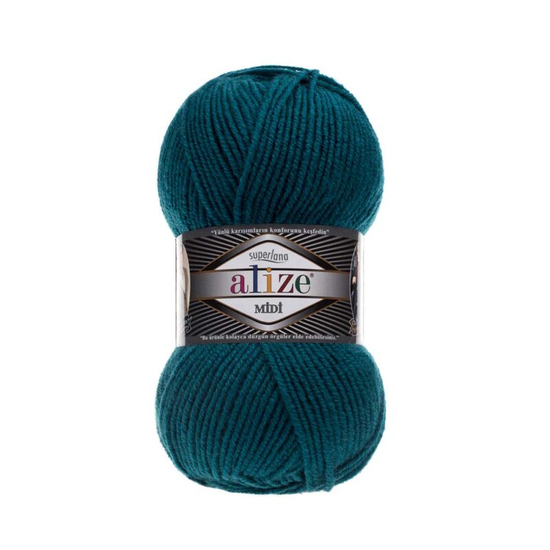 Νήμα για Πλέξιμο alize - Superlana Midi 212 Σκούρο Πετρόλ