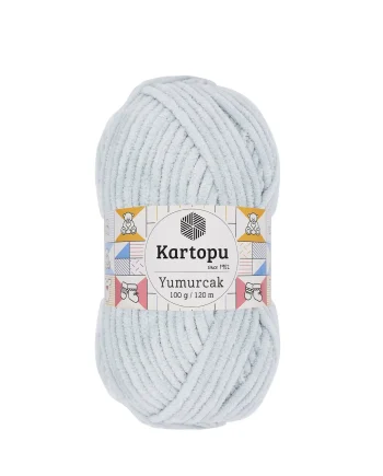 Νήμα για Πλέξιμο Kartopu - Yumurcak k919 ΑΝΟΙΧΤΟ ΓΚΡΙ Polyester 100gr 120m