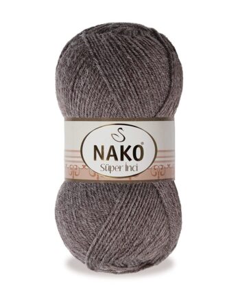 Νήμα για Πλέξιμο NAKO - Super Inci 23546 Σκούρο καφέ Μελανζέ 100gr 260m
