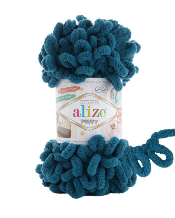 Νήμα για Πλέξιμο alize - PUFFY 646 ΠΡΩΣΙΚΟ ΜΠΛΕ- 100gr 9m