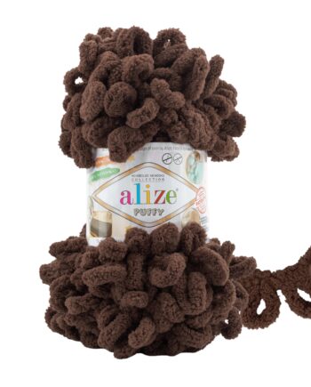 Νήμα για Πλέξιμο alize - PUFFY 493 ΣΟΚΟΛΑ- 100gr 9m