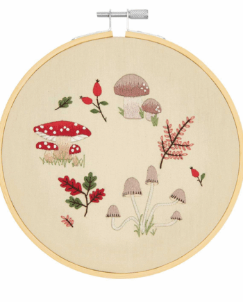 Κιτ Κεντήματος "Traced Mushroom Wreath " Rico Design