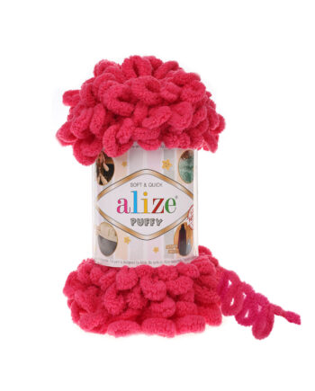 Νήμα για Πλέξιμο alize - PUFFY 149 ΦΟΥΞΙΑ- 100gr 9m