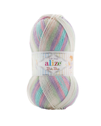 Νήμα για Πλέξιμο alize - Baby Best Batik Col 7936.  240m 100gr