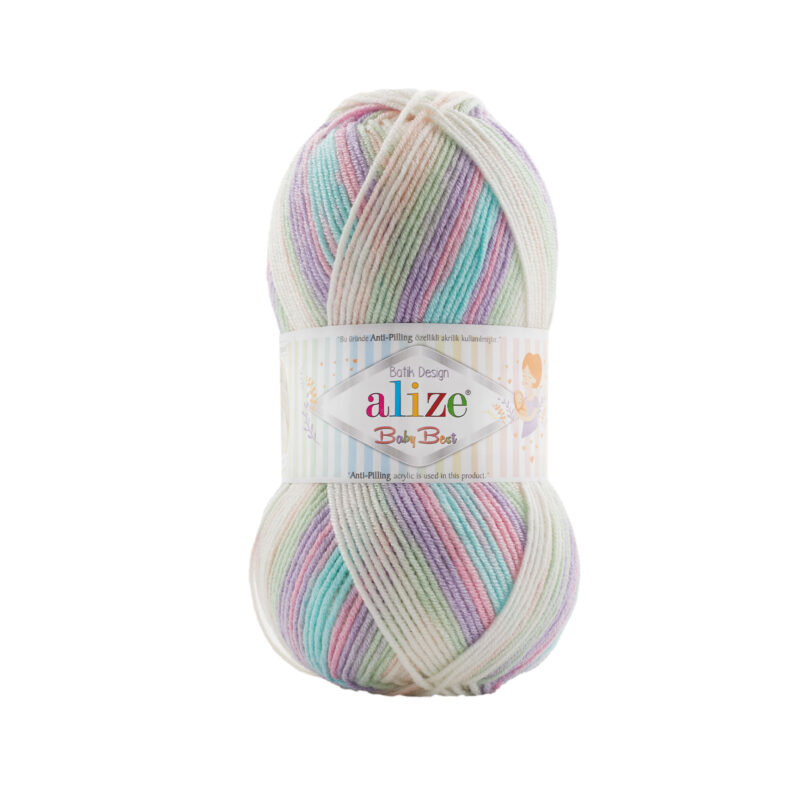Νήμα για Πλέξιμο alize - Baby Best Batik Col 7936. 240m 100gr