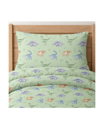 Astron Italy Σετ Σεντόνια Μονά Βαμβακερά Dinosaurs 175x260cm 3τμχ