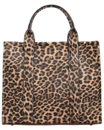Bag to Bag Γυναικεία Τσάντα Μαύρη Animal Print