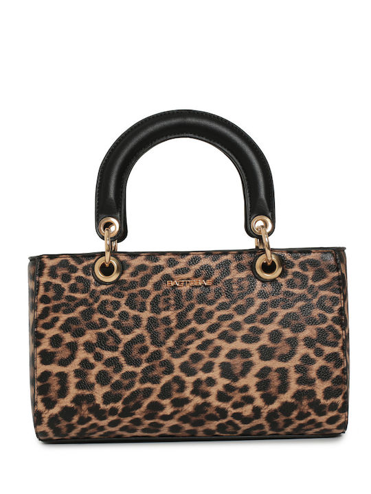 Bag to Bag Γυναικεία Τσάντα Μαύρη Animal Print Μικρή